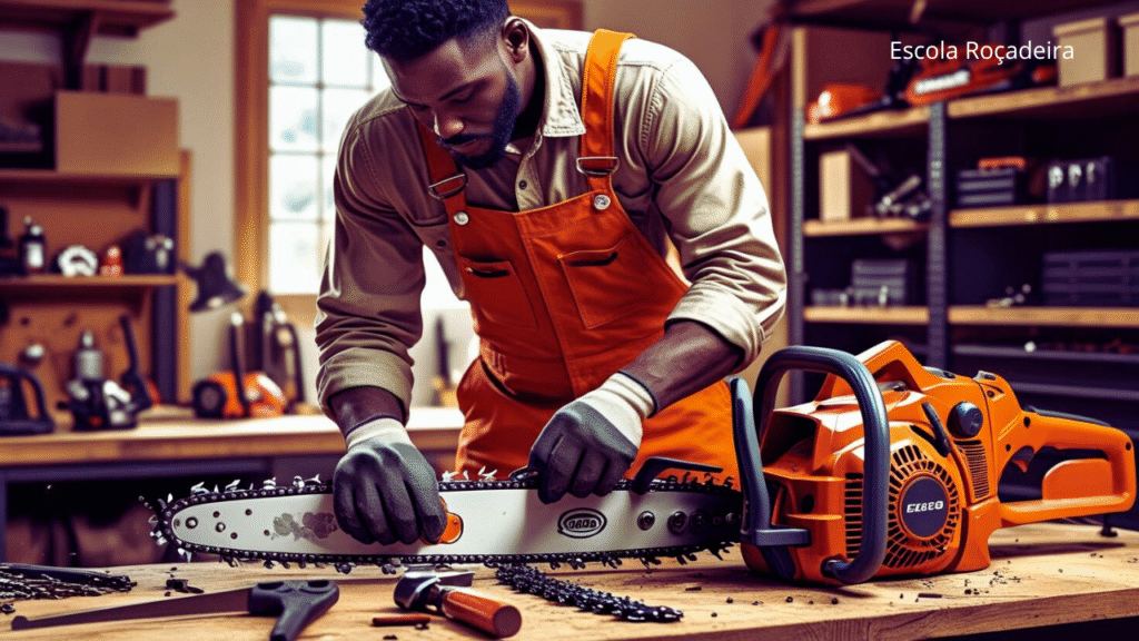 Curso de Manutenção de Roçadeiras Motosserras e Similares 5 Oficina de manutenção de motosserra e roçadeiras